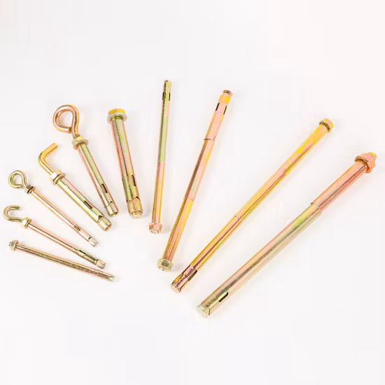 Exportador M6/8/10/12/16 Âncora de manga com parafuso sextavado